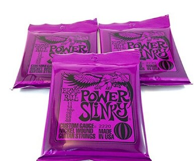 Foto 3 | Foto 3 | Cuerdas Para Guitarra Ernie Ball Power Slinky (paquete De 3) .011-.048 - Venta Internacional.