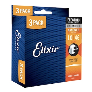 Foto 1 | Foto 1 | Juego De 3 Cuerdas Para Guitarra Eléctrica Elixir De Acero Niquelado - Venta Internacional.