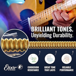 Foto 3 | Foto 3 | Juego De 3 Cuerdas Para Guitarra Eléctrica Elixir De Acero Niquelado - Venta Internacional.