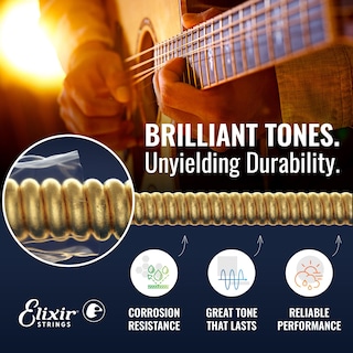 Foto 3 | Foto 3 | Juego De 3 Cuerdas Para Guitarra Acústica Elixir 80/20 Bronze Nanoweb - Venta Internacional.