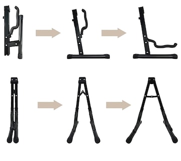 Foto 2 | Foto 2 | Base De Guitarra Plegable Y Soporte De Pared Colgante Eo Safe Imports Esi-15604 Negro