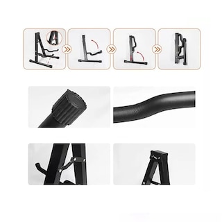 Foto 4 | Foto 4 | Base Soporte Para Guitarra O Bajo Metálico Belug Transporte Fácil Negro