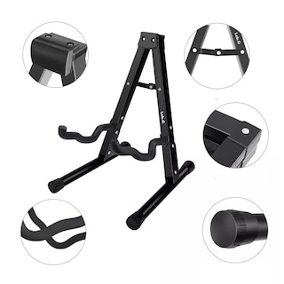 Foto 2 | Foto 2 | Base Soporte Para Guitarra O Bajo Metálico Transporte Fácil Negro