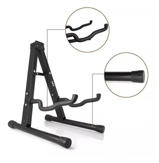 Foto 3 | Foto 3 | Base Soporte Para Guitarra O Bajo Metálico Transporte Fácil Negro