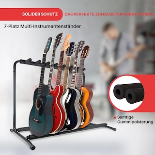 Foto 2 | Foto 2 | Soporte Multiguitarra Pyle, Expositor De 7 Ranuras Para Guitarra Eléctrica, Ac - Venta Internacional.