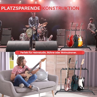 Foto 5 | Foto 5 | Soporte Multiguitarra Pyle, Expositor De 7 Ranuras Para Guitarra Eléctrica, Ac - Venta Internacional.