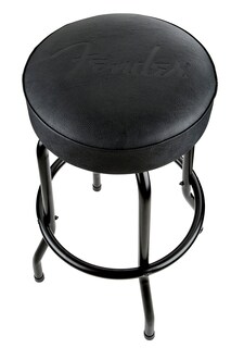 Foto 1 | Foto 1 | Taburete De Bar Fender Con Logotipo Negro Estampado, Giratorio, 30 Cm, Negro/negro - Venta Internacional.