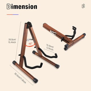Foto 6 | Foto 6 | Soporte De Guitarra Eléctrico Acústico De Madera Donner Ds-3 Con Marco En A - Venta Internacional.