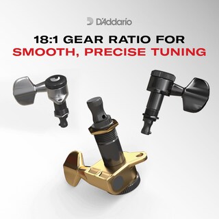 Foto 4 | Foto 4 | Máquinas De Afinar D'addario Auto-trim Locking 6 En Línea, Color Negro - Venta Internacional.