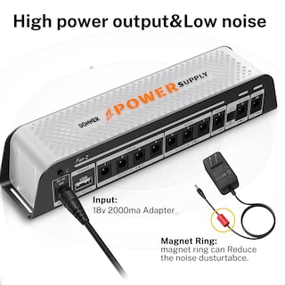 Foto 6 | Foto 6 | Fuente De Alimentación Para Pedal De Guitarra Donner Dp-z 9v 11 Salidas Con Usb - Venta Internacional.