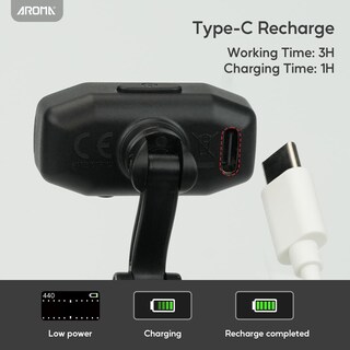 Foto 6 | Foto 6 | Afinador De Guitarra Con Clip Recargable Aroma Fácil De Leer Tft - Venta Internacional.