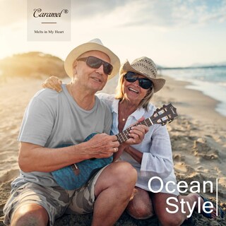 Foto 6 | Foto 6 | Ukelele Caramel Mc63 Concert De Arce Azul Acolchado De 23 Pulgadas - Venta Internacional.