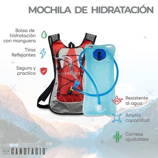 Foto 2 | Foto 2 | Canotagio Mochila De Hidratacion 2 L Color Roja