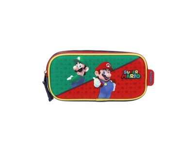 Foto 1 | Foto 1 | Lapicera Unitalla Escolar Chenson Mario Bros Azul Triple Compartimento