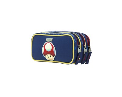 Foto 5 | Foto 5 | Lapicera Unitalla Escolar Chenson Mario Bros Azul Triple Compartimento