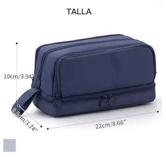 Foto 3 | Foto 3 | Estuche para Lápices de Gran Capacidad con 4 Compartimentos Azul