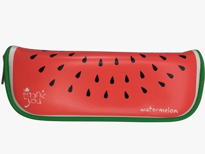 Foto 2 | Foto 2 | Estuche Lapicero Escolar De Vinilo En Forma De Frutas Sandía Rojo