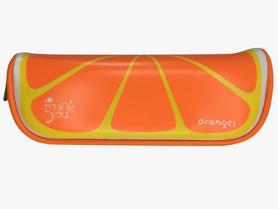 Foto 1 | Foto 1 | Estuche Lapicero Escolar De Vinilo En Forma De Frutas Naranja Naranja