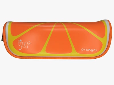 Foto 2 | Foto 2 | Estuche Lapicero Escolar De Vinilo En Forma De Frutas Naranja Naranja