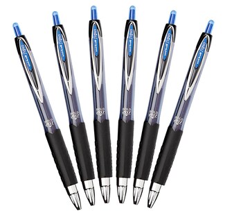 Foto 1 | Foto 1 | Bolígrafo De Gel Uni-ball Signo 207 Retráctil De 1 Mm, Azul, Paquete De 6 - Venta Internacional.