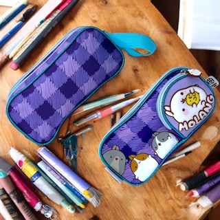 Foto 3 | Foto 3 | Lapicera Estuche Escolar Infantil Con Doble Compartimiento Licencia Molang Color Morado