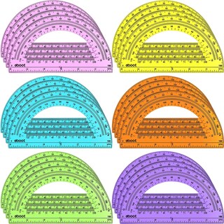 Foto 1 | Foto 1 | Paquete De 24 Transportadores De Plástico Eboot, 15 Cm, 180 Grados (varios) - Venta Internacional.