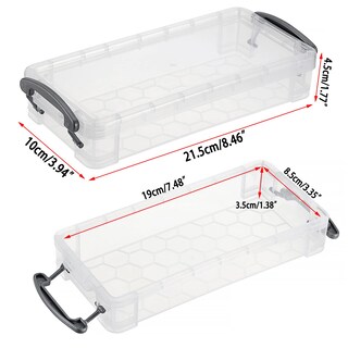 Foto 2 | Foto 2 | Caja De Lápices Btsky De Plástico Transparente De Gran Capacidad (paquete De 6) - Venta Internacional.