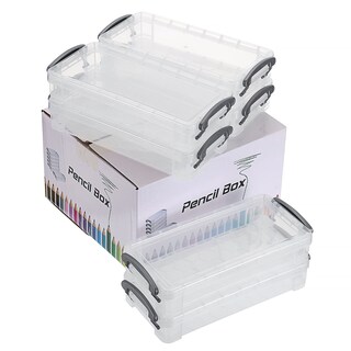 Foto 7 | Foto 7 | Caja De Lápices Btsky De Plástico Transparente De Gran Capacidad (paquete De 6) - Venta Internacional.