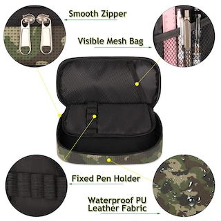 Foto 4 | Foto 4 | Estuche Para Lápices Pardick Green Camouflage De Gran Capacidad Para Todas Las Edades - Venta Internacional.