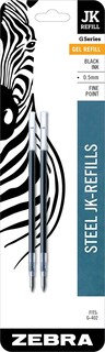 Foto 4 | Foto 5 | Bolígrafo De Gel Retráctil Zebra Pen G-402 De Acero Inoxidable Y Recambios, Punta Fina, 0,5 Mm, Tint - Venta Internacional.