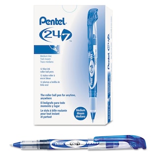 Foto 2 | Foto 2 | Bolígrafo Pentel 24/7 Bld97-c, Tinta Azul Mediana, 12 Unidades - Venta Internacional.