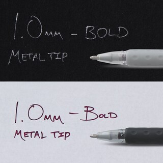 Foto 7 | Foto 7 | Bolígrafo De Gel Pentel Sparkle Pop Metallic 1.0 Mm Bold Line Negro/rojo - Venta Internacional.