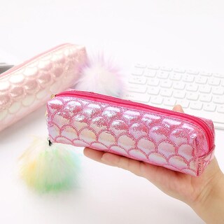 Foto 2 | Foto 2 | Estuche Para Lápices Huoguo Student Fleecy Hairball Grande Piel Sintética - Venta Internacional.