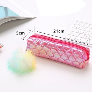 Foto 3 | Foto 3 | Estuche Para Lápices Huoguo Student Fleecy Hairball Grande Piel Sintética - Venta Internacional.