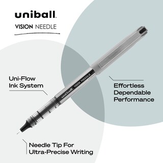 Foto 4 | Foto 4 | Bolígrafos Rollerball Uni-ball Vision 0 7 Mm Punta Fina Tinta Negra - Venta Internacional.