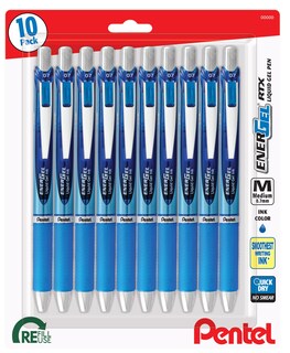 Foto 1 | Foto 1 | Bolígrafo Pentel Energel Rtx Retráctil Con Punta De Aguja De 0 7 Mm Azul 10p - Venta Internacional.