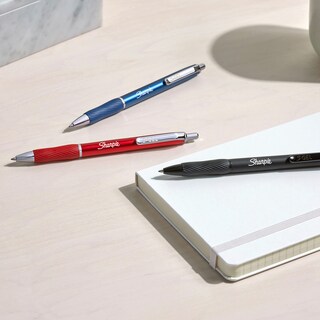 Foto 6 | Foto 6 | Bolígrafos De Gel Sharpie S-gel Sleek Con Forma De Barril Metálico Tinta Negra 0 7 Mm 4 Unidades - Venta Internacional.