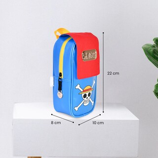 Foto 5 | Foto 5 | Lapicera Escolar Luffy One Piece Roja Y Azul Classic