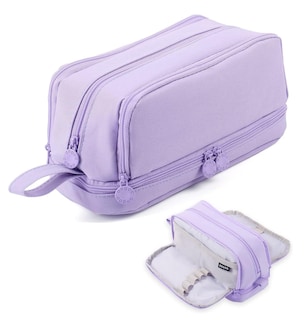 Foto 5 | Foto 5 | Lapicera 4 Capas De Gran Capacidad Estuche Organizador Violeta