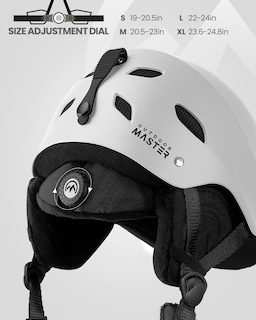 Foto 2 | Foto 2 | Casco De Esquí Outdoormaster Kelvin Para Hombres, Mujeres Y Jóvenes, Color Blanco - Venta Internacional.