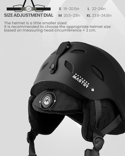 Foto 2 | Foto 2 | Casco De Esquí Outdoormaster Kelvin Para Hombres, Mujeres Y Jóvenes, Color Negro - Venta Internacional.