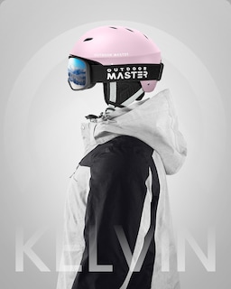 Foto 6 | Foto 6 | Casco De Esquí Outdoormaster Kelvin Para Hombres, Mujeres Y Jóvenes - Rosa - Venta Internacional.