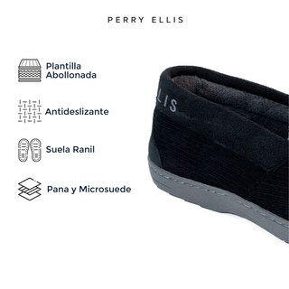 Foto 4 | Foto 4 | Pantufla Perry Ellis Keon Color Negro Para Hombre