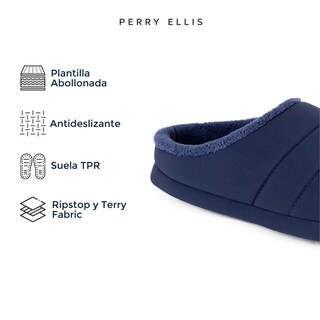 Foto 4 | Foto 4 | Pantufla Perry Ellis Diens Color Azul Marino Para Hombre