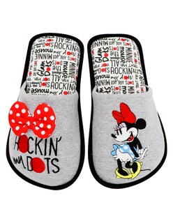 Foto 1 | Foto 1 | Pantufla Disney Minnie Mouse Color Gris Para Dama