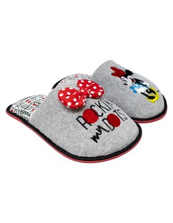 Foto 2 | Foto 2 | Pantufla Disney Minnie Mouse Color Gris Para Dama