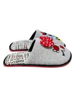 Foto 3 | Foto 3 | Pantufla Disney Minnie Mouse Color Gris Para Dama
