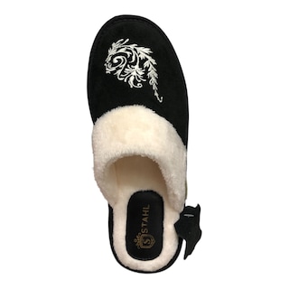 Foto 6 | Foto 6 | Pantufla De Gamuza Genuina Negro Dama Stahl