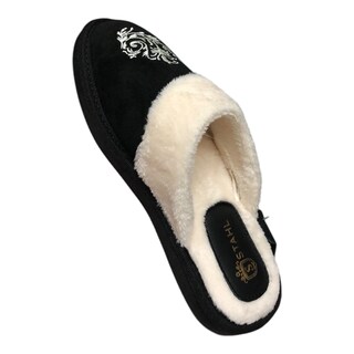 Foto 2 | Foto 2 | Pantufla De Gamuza Genuina Negro Dama Stahl