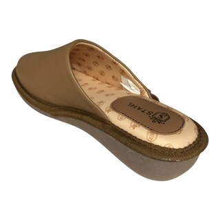 Foto 4 | Foto 4 | Pantufla Piel Genuina Para Dama Color Miel Stahl